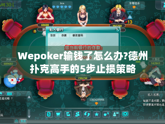 Wepoker输钱了怎么办?德州扑克高手的5步止损策略