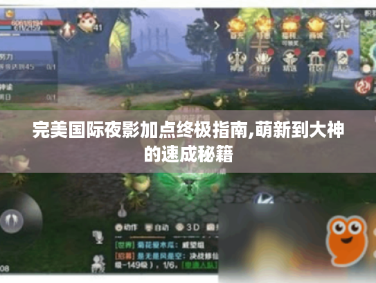 完美国际夜影加点终极指南,萌新到大神的速成秘籍
