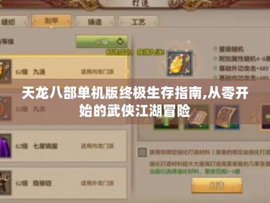 天龙八部单机版终极生存指南,从零开始的武侠江湖冒险 天龙八部单机版终极生存指南,从零开始的武侠江湖冒险