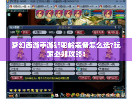 梦幻西游手游狮驼岭装备怎么选?玩家必知攻略！