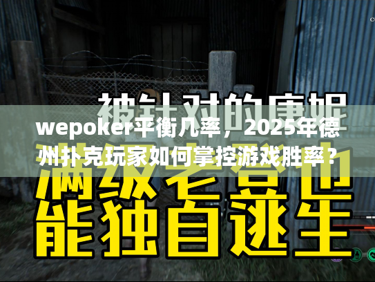 wepoker平衡几率，2025年德州扑克玩家如何掌控游戏胜率？