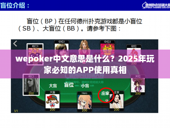wepoker中文意思是什么？2025年玩家必知的APP使用真相