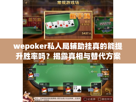 wepoker私人局辅助挂真的能提升胜率吗？揭露真相与替代方案