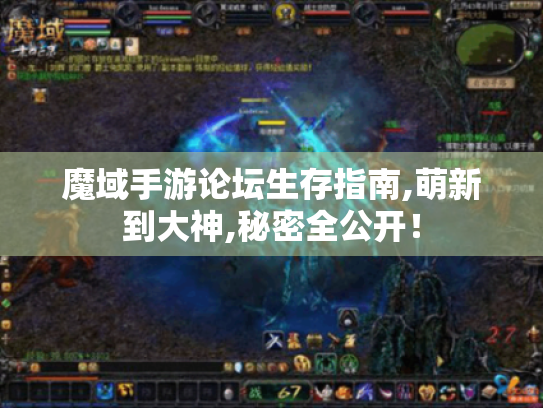 魔域手游论坛生存指南,萌新到大神,秘密全公开！