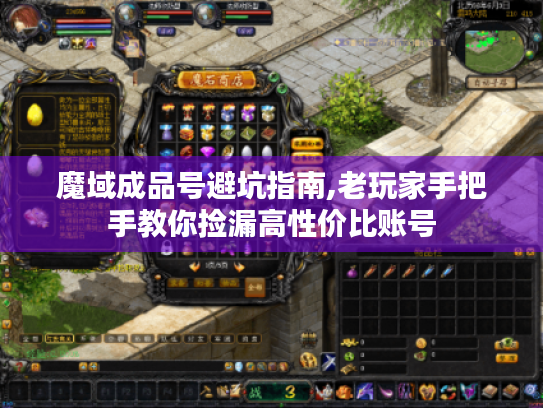 魔域成品号避坑指南,老玩家手把手教你捡漏高性价比账号