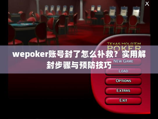 wepoker账号封了怎么补救？实用解封步骤与预防技巧