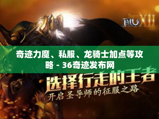 奇迹力魔、私服、龙骑士加点等攻略 - 36奇迹发布网