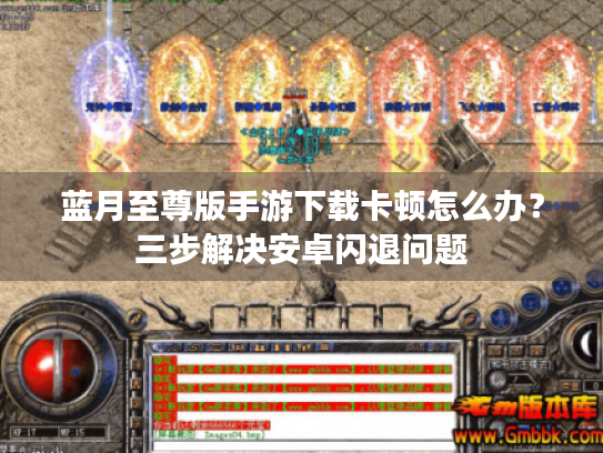 蓝月至尊版手游下载卡顿怎么办？三步解决安卓闪退问题