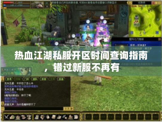 热血江湖私服开区时间查询指南，错过新服不再有