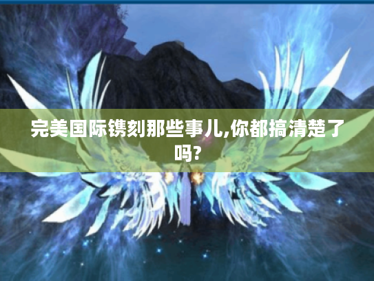 完美国际镌刻那些事儿,你都搞清楚了吗?