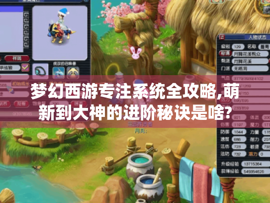 梦幻西游专注系统全攻略,萌新到大神的进阶秘诀是啥? 梦幻西游专注系统全攻略,萌新到大神的进阶秘诀是啥?