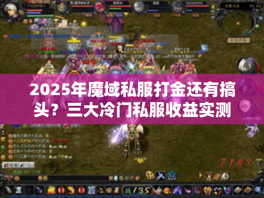 2025年魔域私服打金还有搞头？三大冷门私服收益实测