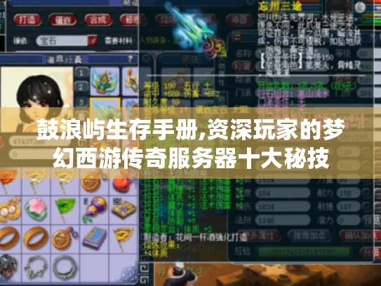 鼓浪屿生存手册,资深玩家的梦幻西游传奇服务器十大秘技
