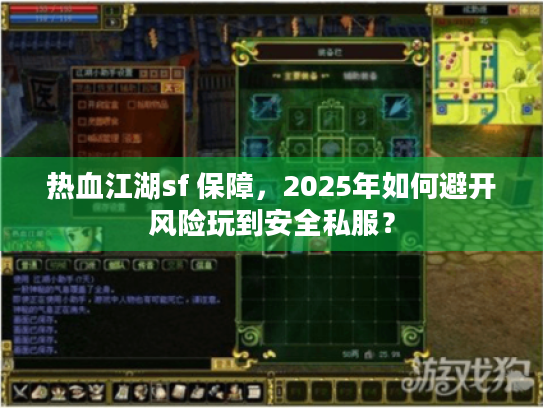 热血江湖sf 保障，2025年如何避开风险玩到安全私服？