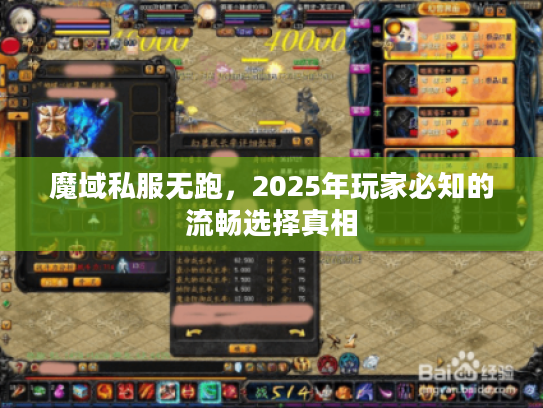 魔域私服无跑，2025年玩家必知的流畅选择真相