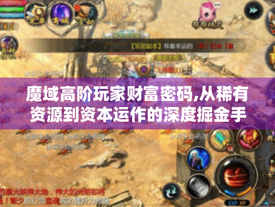 魔域高阶玩家财富密码,从稀有资源到资本运作的深度掘金手册 魔域高阶玩家财富密码,从稀有资源到资本运作的深度掘金手册