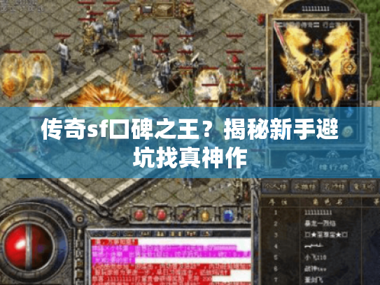 传奇sf口碑之王？揭秘新手避坑找真神作