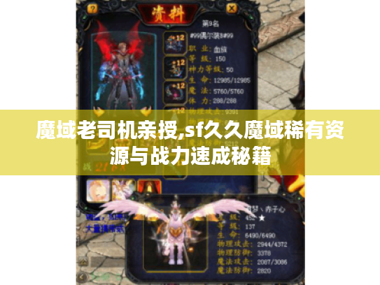 魔域老司机亲授,sf久久魔域稀有资源与战力速成秘籍 魔域老司机亲授,sf久久魔域稀有资源与战力速成秘籍