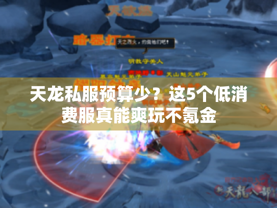 天龙私服预算少？这5个低消费服真能爽玩不氪金