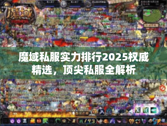魔域私服实力排行2025权威精选，顶尖私服全解析