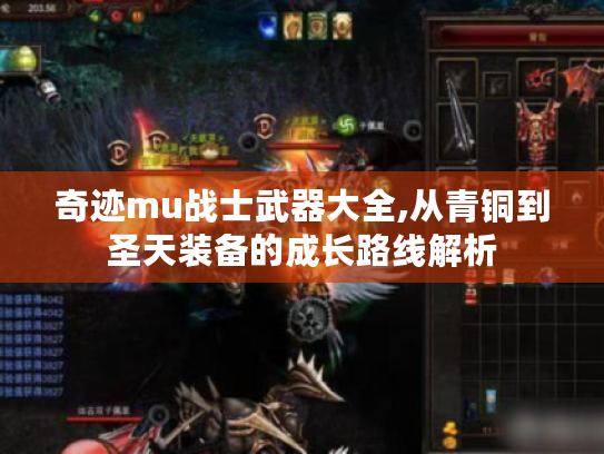 奇迹mu战士武器大全,从青铜到圣天装备的成长路线解析 奇迹mu战士武器大全,从青铜到圣天装备的成长路线解析
