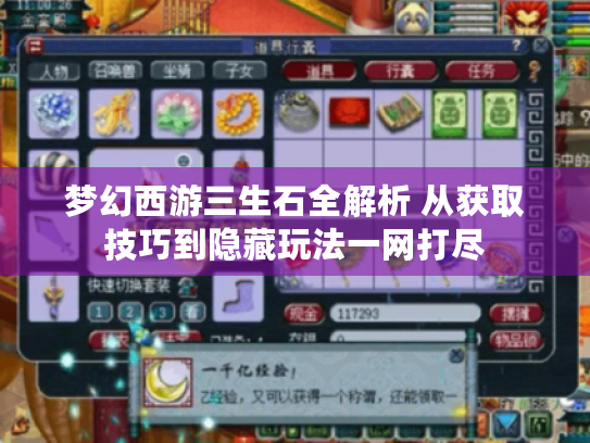 梦幻西游三生石全解析 从获取技巧到隐藏玩法一网打尽 梦幻西游三生石全解析 从获取技巧到隐藏玩法一网打尽
