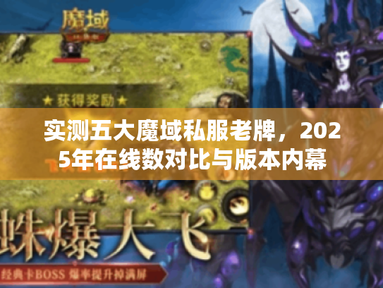 实测五大魔域私服老牌，2025年在线数对比与版本内幕