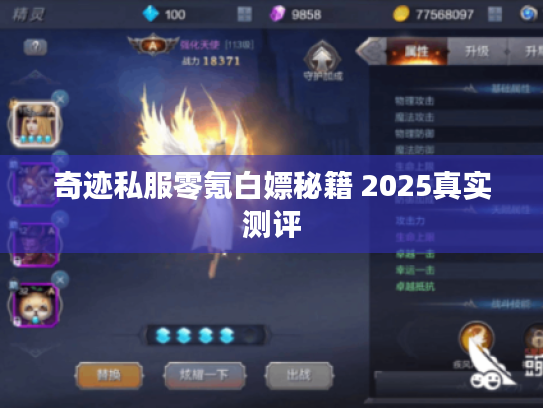 奇迹私服零氪白嫖秘籍 2025真实测评 奇迹私服零氪白嫖秘籍 2025真实测评