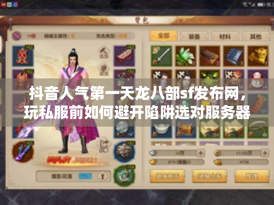 抖音人气第一天龙八部sf发布网,玩私服前如何避开陷阱选对服务器? 抖音人气第一天龙八部sf发布网,玩私服前如何避开陷阱选对服务器?