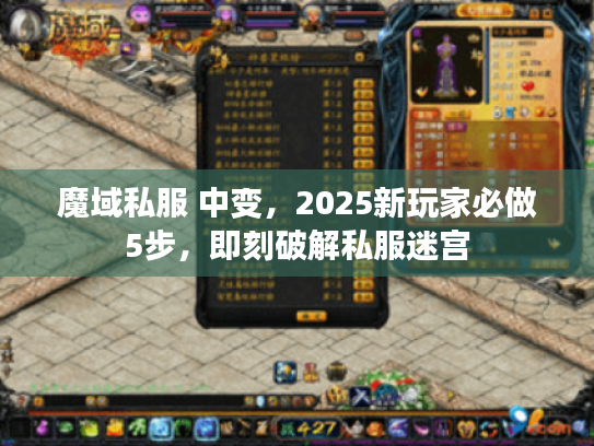 魔域私服 中变，2025新玩家必做5步，即刻破解私服迷宫