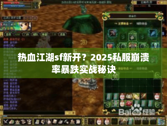 热血江湖sf新开？2025私服崩溃率暴跌实战秘诀