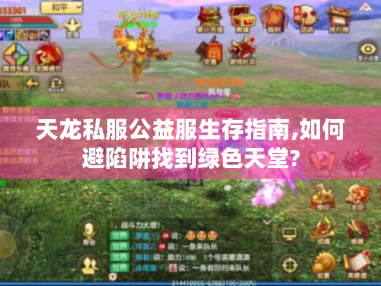 天龙私服公益服生存指南,如何避陷阱找到绿色天堂?