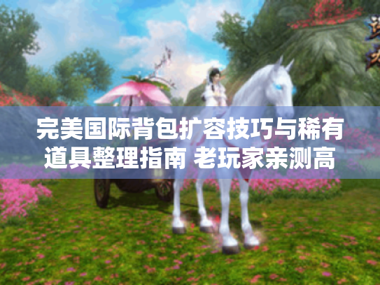 完美国际背包扩容技巧与稀有道具整理指南 老玩家亲测高效管理方案