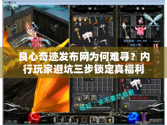 良心奇迹发布网为何难寻？内行玩家避坑三步锁定真福利