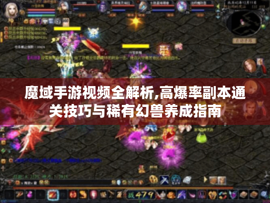 魔域手游视频全解析,高爆率副本通关技巧与稀有幻兽养成指南