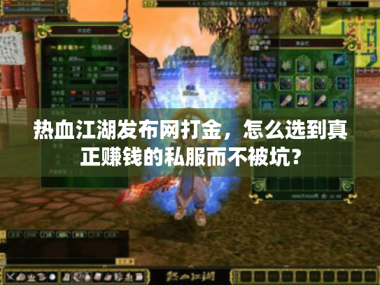 热血江湖发布网打金，怎么选到真正赚钱的私服而不被坑？