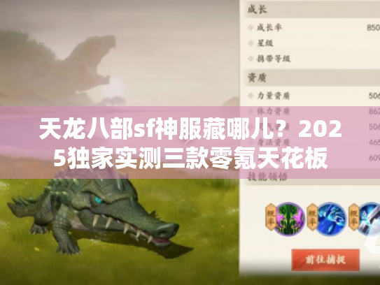 天龙八部sf神服藏哪儿？2025独家实测三款零氪天花板