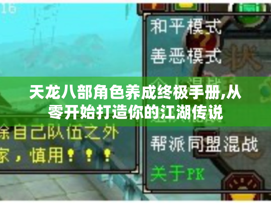天龙八部角色养成终极手册,从零开始打造你的江湖传说 天龙八部角色养成终极手册,从零开始打造你的江湖传说