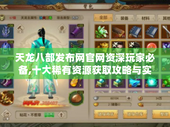 天龙八部发布网官网资深玩家必备,十大稀有资源获取攻略与实战解析