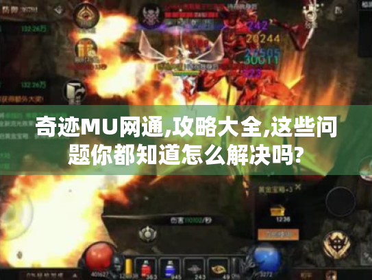 奇迹MU网通,攻略大全,这些问题你都知道怎么解决吗? 奇迹MU网通,攻略大全,这些问题你都知道怎么解决吗?