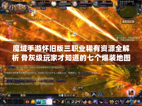 魔域手游怀旧版三职业稀有资源全解析 骨灰级玩家才知道的七个爆装地图