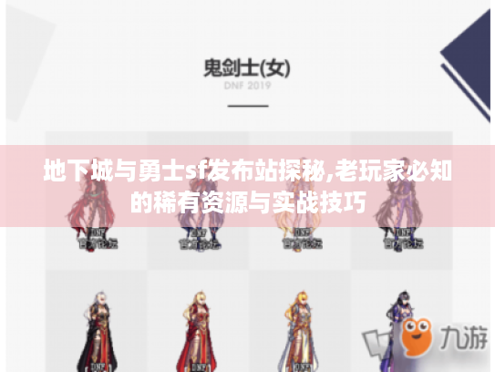 地下城与勇士sf发布站探秘,老玩家必知的稀有资源与实战技巧