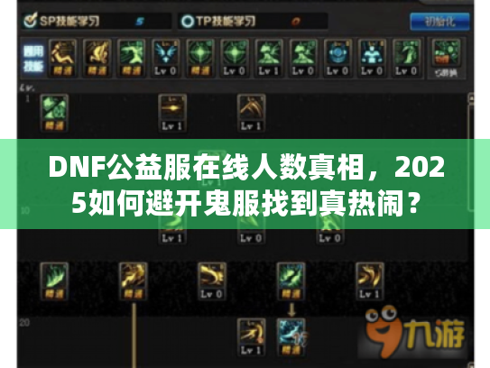 DNF公益服在线人数真相,2025如何避开鬼服找到真热闹? DNF公益服在线人数真相,2025如何避开鬼服找到真热闹?