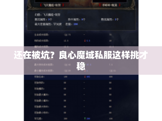 还在被坑？良心魔域私服这样挑才稳