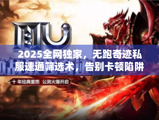 2025全网独家，无跑奇迹私服速通筛选术，告别卡顿陷阱