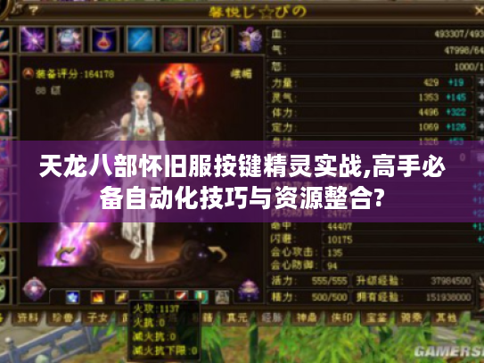 天龙八部怀旧服按键精灵实战,高手必备自动化技巧与资源整合?
