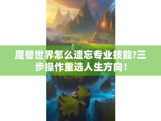 魔兽世界怎么遗忘专业技能?三步操作重选人生方向！