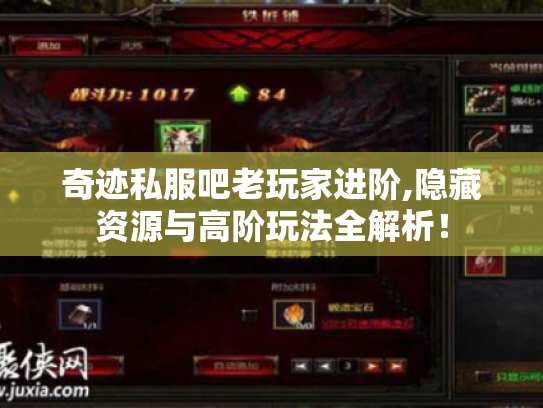 奇迹私服吧老玩家进阶,隐藏资源与高阶玩法全解析! 奇迹私服吧老玩家进阶,隐藏资源与高阶玩法全解析!