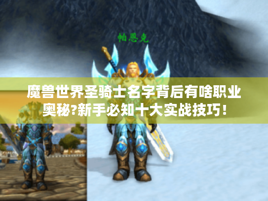 魔兽世界圣骑士名字背后有啥职业奥秘?新手必知十大实战技巧！