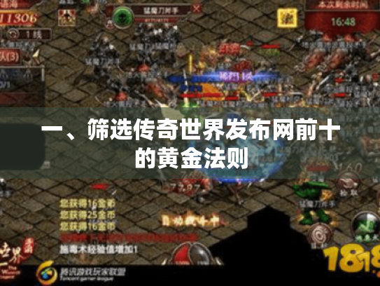 一、筛选传奇世界发布网前十的黄金法则